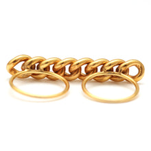 將圖片載入圖庫檢視器 14k Victorian Suffragette Double Ring