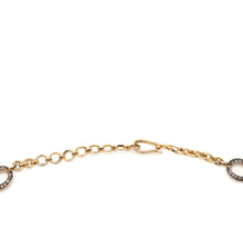 將圖片載入圖庫檢視器 14k/Sterling Diamond Flower Necklace