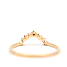 將圖片載入圖庫檢視器 18k Black Diamond Crown Ring