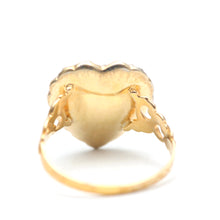Carica l'immagine nel visualizzatore di Gallery, 15k Garnet Diamond Heart Ring