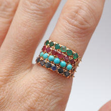 Laden Sie das Bild in den Galerie-Viewer, 14k Multigem Harem Ring