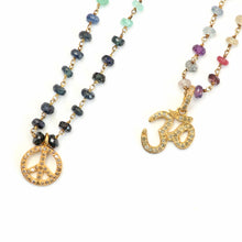 將圖片載入圖庫檢視器 Diamond Multi-gem (Inner) Peace Necklaces