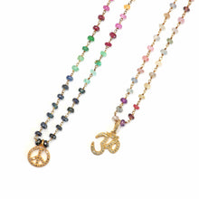 將圖片載入圖庫檢視器 Diamond Multi-gem (Inner) Peace Necklaces