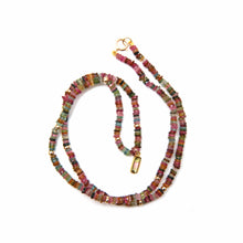 將圖片載入圖庫檢視器 14k Tourmaline Heishi Necklace