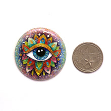 將圖片載入圖庫檢視器 14k Oversized Italian Chain w/ Enamel Evil Eye