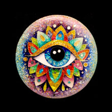 將圖片載入圖庫檢視器 14k Oversized Italian Chain w/ Enamel Evil Eye