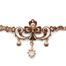 將圖片載入圖庫檢視器 SOLD TO C***9k Antique Opal Heart Necklace