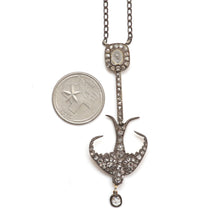 將圖片載入圖庫檢視器 9k Rose Cut Diamond Moonstone Swallow