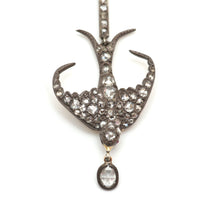 將圖片載入圖庫檢視器 9k Rose Cut Diamond Moonstone Swallow