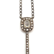 將圖片載入圖庫檢視器 9k Rose Cut Diamond Moonstone Swallow