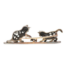 將圖片載入圖庫檢視器 SOLD TO K***18k Rose Cut Diamond Kitten Brooch