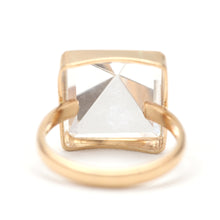 將圖片載入圖庫檢視器 14k Quartz Pyramid Ring