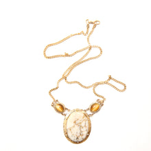 將圖片載入圖庫檢視器 14k Gold in Quartz Necklace