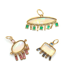 將圖片載入圖庫檢視器 14k Opal Charm Pendants