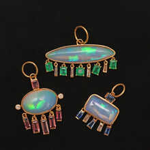將圖片載入圖庫檢視器 14k Opal Charm Pendants