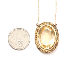 將圖片載入圖庫檢視器 Large Edwardian Citrine Necklace
