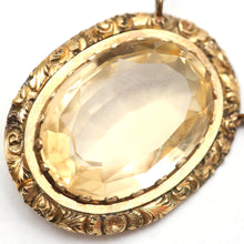 將圖片載入圖庫檢視器 Large Edwardian Citrine Necklace