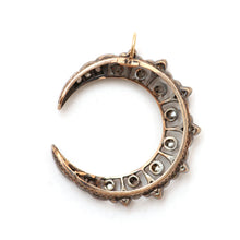 將圖片載入圖庫檢視器 SOLD TO A***Victorian Rose Cut Diamond Moon Pendant