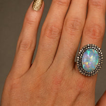 將圖片載入圖庫檢視器 Giant Opal Diamond Ring