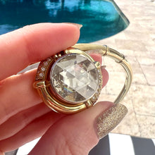 將圖片載入圖庫檢視器 18k MASSIVE Rose Cut Diamond Collar