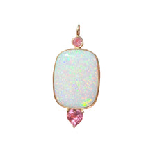 Load image into Gallery viewer, 14k Brazilian Opal Tourmaline Pendant