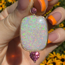 Load image into Gallery viewer, 14k Brazilian Opal Tourmaline Pendant