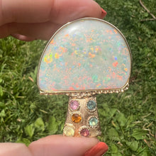 將圖片載入圖庫檢視器 14k Giant Australian Opal Mushroom Pendant