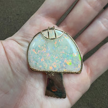將圖片載入圖庫檢視器 14k Giant Australian Opal Mushroom Pendant