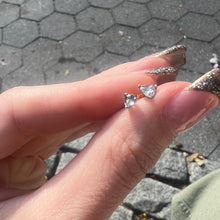 將圖片載入圖庫檢視器 14k Rose Cut Diamond Stud Earrings
