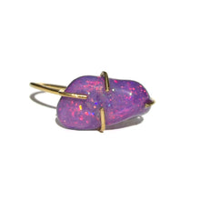 Laden Sie das Bild in den Galerie-Viewer, 14k Freeform Purple Mexican Opal Ring
