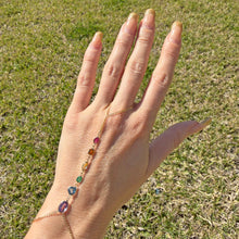 Charger l'image dans la galerie, 14k Rainbow Gem Hand Chain