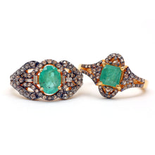 画像をギャラリービューアに読み込む, Diamond Emerald Rings