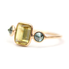 將圖片載入圖庫檢視器 14k Circle Square Rings