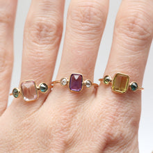 將圖片載入圖庫檢視器 14k Circle Square Rings