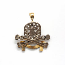 將圖片載入圖庫檢視器 Platinum Diamond Skull "Death or Glory" Pendant