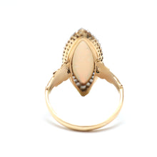 Charger l'image dans la galerie, 18k Diamond Opal Navette Ring