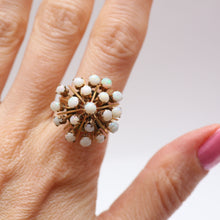 將圖片載入圖庫檢視器 10k Opal Cluster Ring