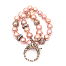 將圖片載入圖庫檢視器 Rainbow Tourmaline Pink Pearl Necklace