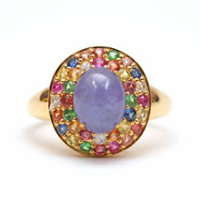 Laden Sie das Bild in den Galerie-Viewer, Rainbow Tanzanite Ring