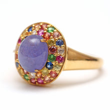 Laden Sie das Bild in den Galerie-Viewer, Rainbow Tanzanite Ring