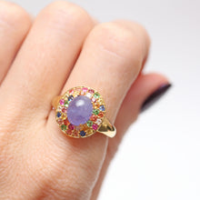 Laden Sie das Bild in den Galerie-Viewer, Rainbow Tanzanite Ring