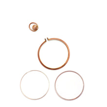 將圖片載入圖庫檢視器 9k Double-Sided "Dessert First" Photo Locket W/ Original Watercolor Micro-painting