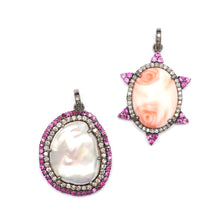 將圖片載入圖庫檢視器 Diamond Tourmaline Pendants