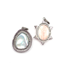 將圖片載入圖庫檢視器 Diamond Tourmaline Pendants