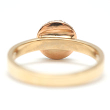 Laden Sie das Bild in den Galerie-Viewer, 14k Moonstone Diamond Ring