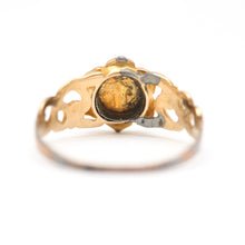 Laden Sie das Bild in den Galerie-Viewer, 14k Victorian Turquoise Forget Me Not Ring