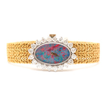 將圖片載入圖庫檢視器 18k Chopard Opal Diamond Watch
