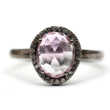 將圖片載入圖庫檢視器 Rose Cut Tourmaline Diamond Ring