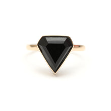 將圖片載入圖庫檢視器 14k Onyx Kite Ring