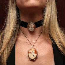 將圖片載入圖庫檢視器 14k Giant Diamond Cameo Brooch